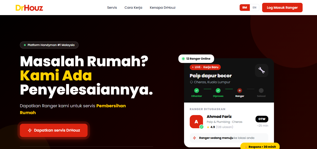DrHouz platform screenshot